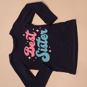 Carter's Best Sister Long Sleeve Shirt Top Size 8